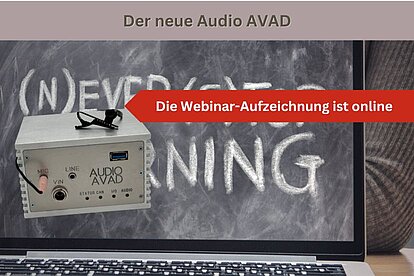 Webinar online | Webinaraufzeichnung | Audio AVAD